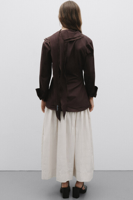 Frida Şal Detaylı Gömlek - 4