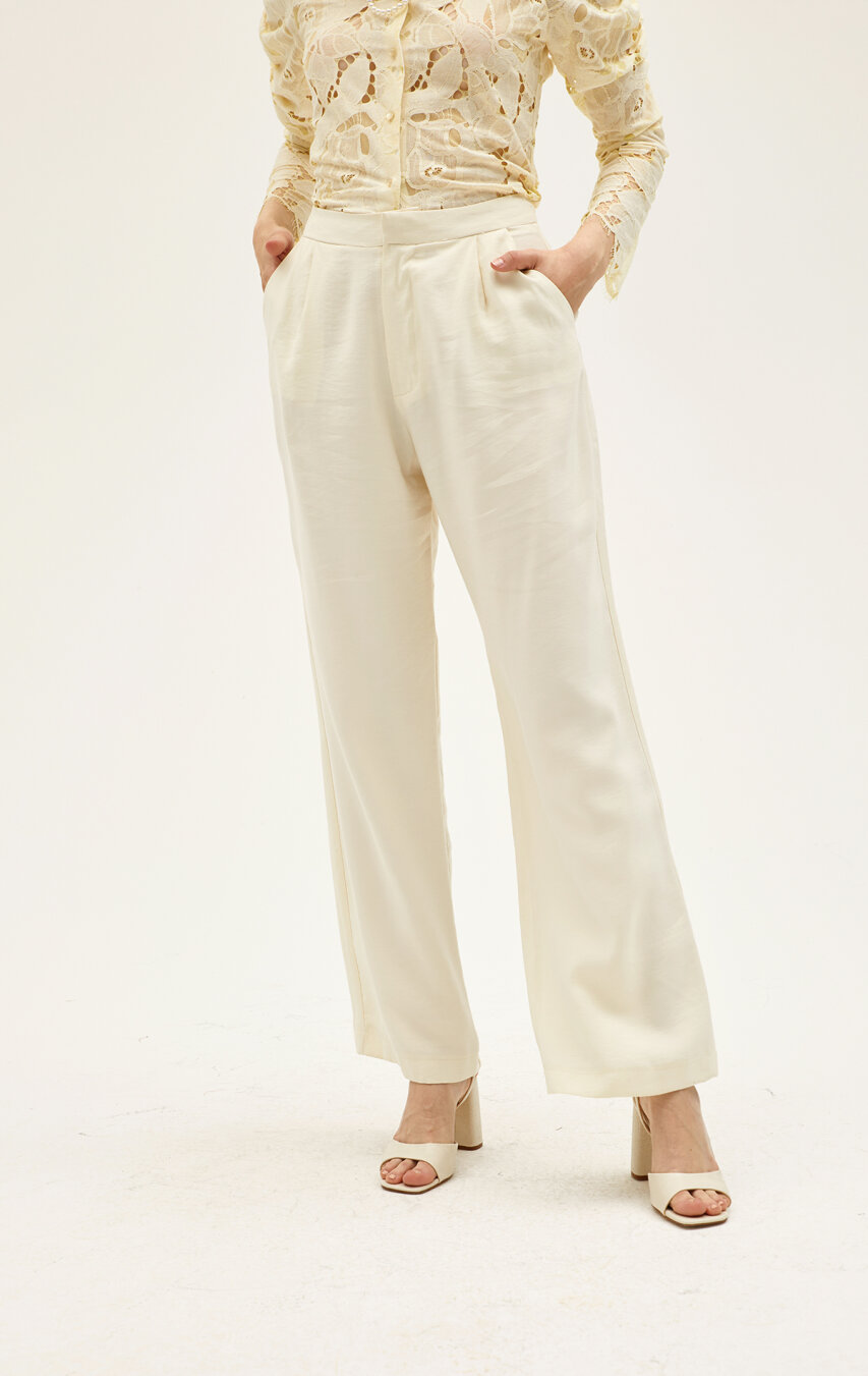 Gina Modal Ecru Pants - 5