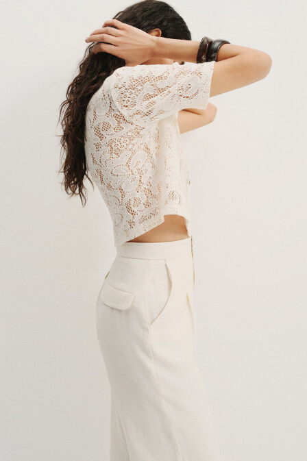 Gina Modal Ekru Pantolon - 2