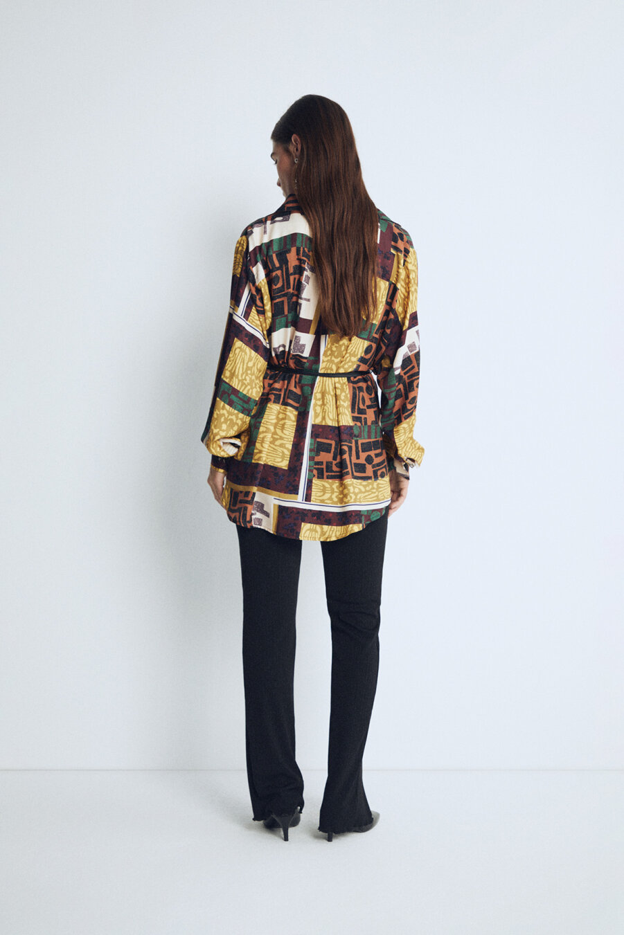 Harmony Patterned Oversize Shirt - 3