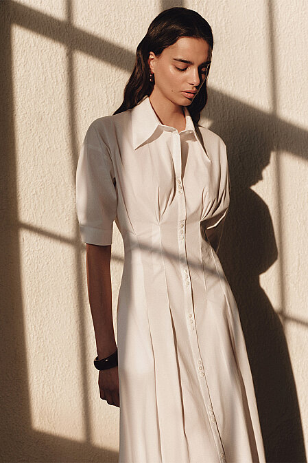 Hazel Poplin Shirt Dress - 4