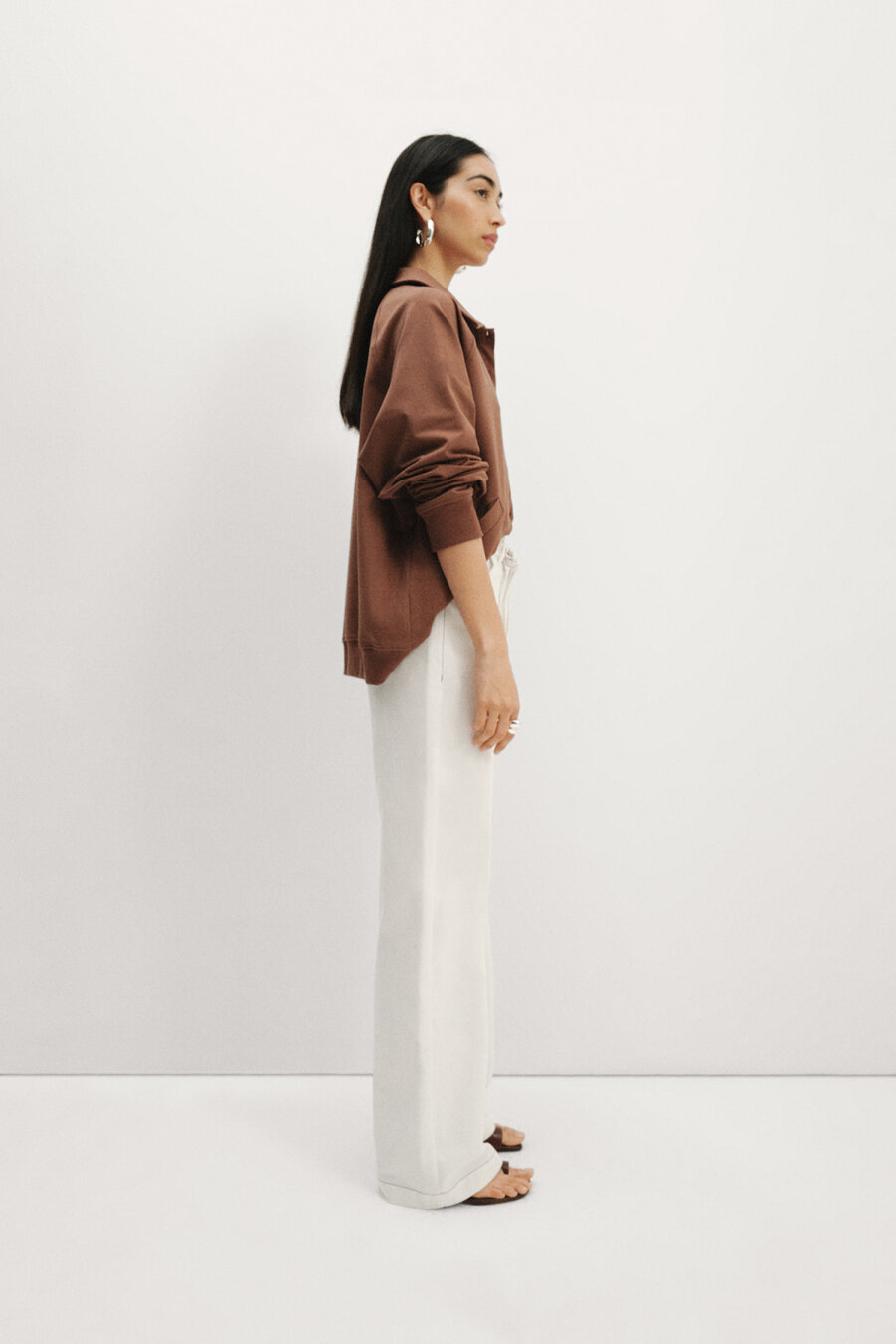 İnce Kemerli Gabardin Pantolon - 6