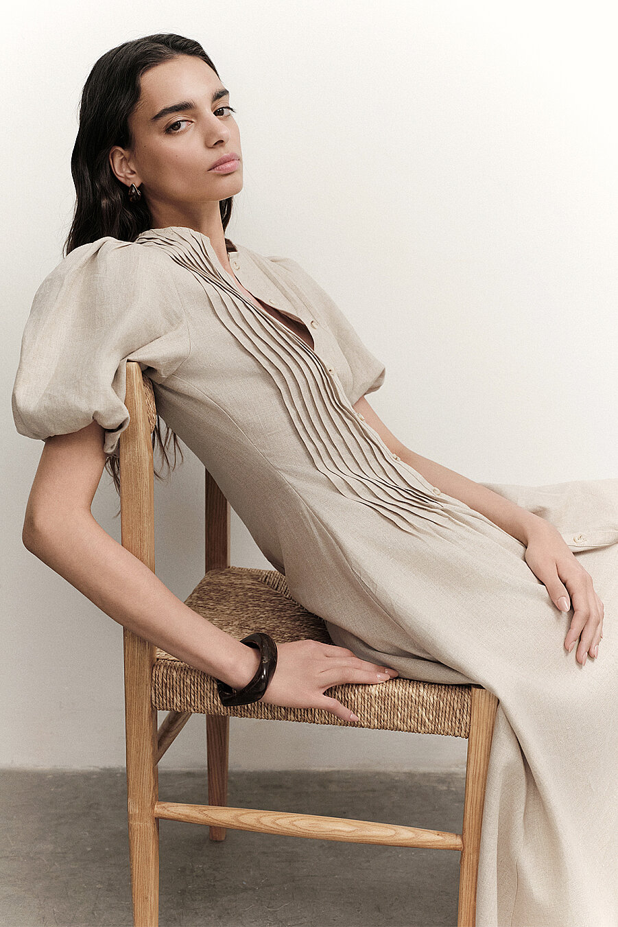 Iris Keten Elbise - 4