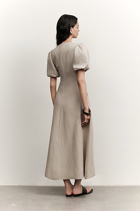 Iris Keten Elbise - 6