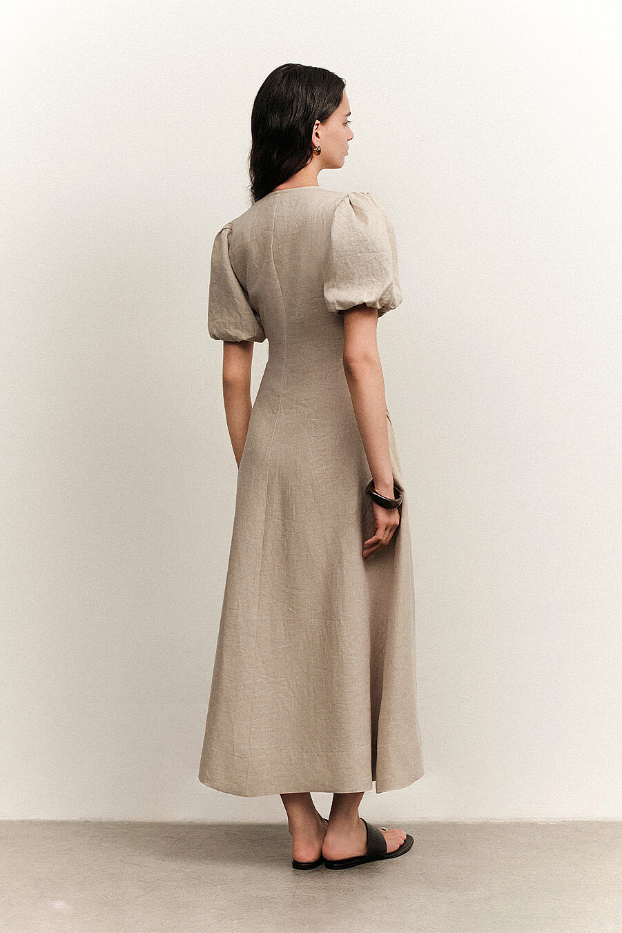 Iris Keten Elbise - 7
