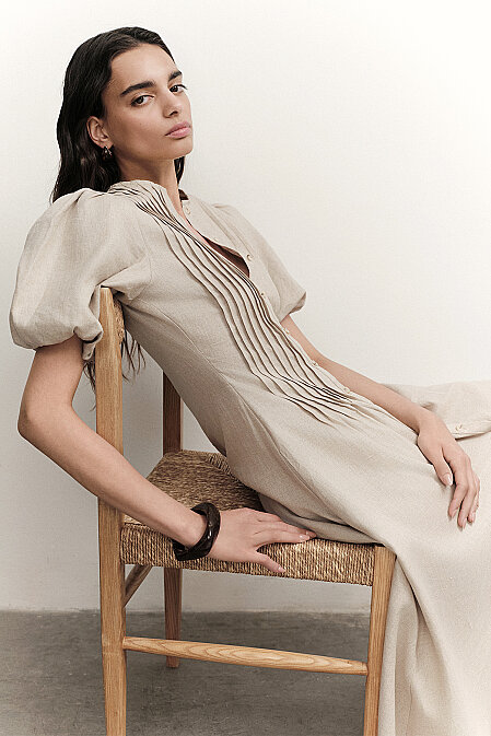 Irıs Lınen Dress - 4