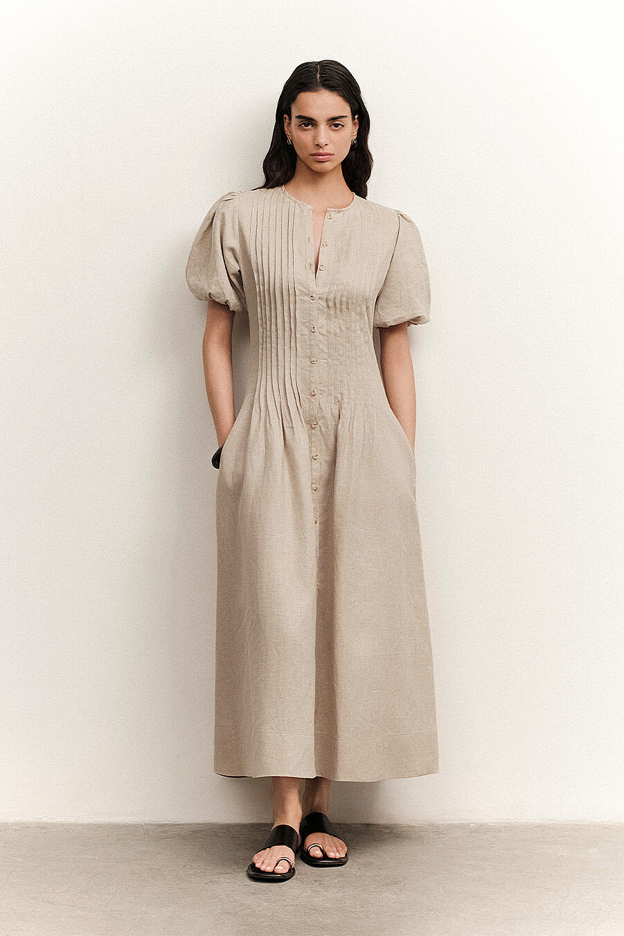 Irıs Lınen Dress - 6