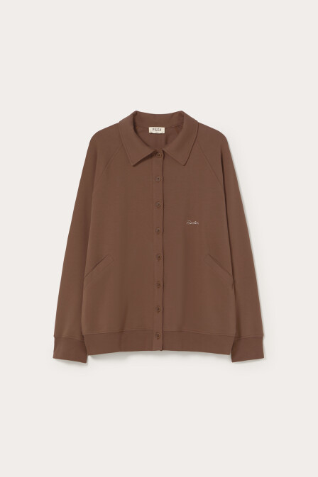 Jenny Raglan Sleeve Brown Jacket - 2