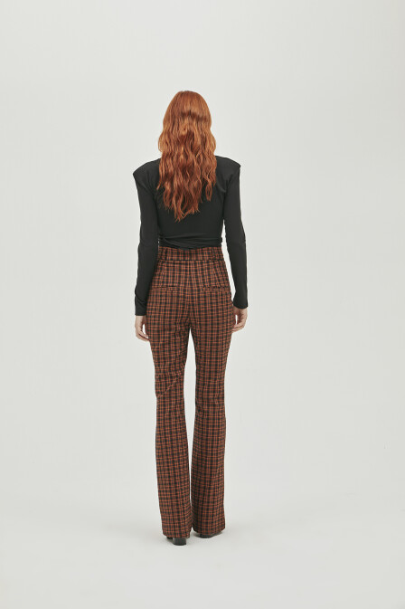 Karina Plaid Trousers - 3