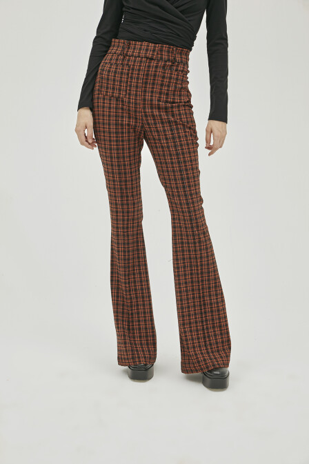 Karina Plaid Trousers - 6