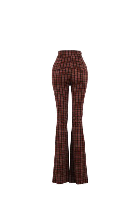 Karina Plaid Trousers - 3