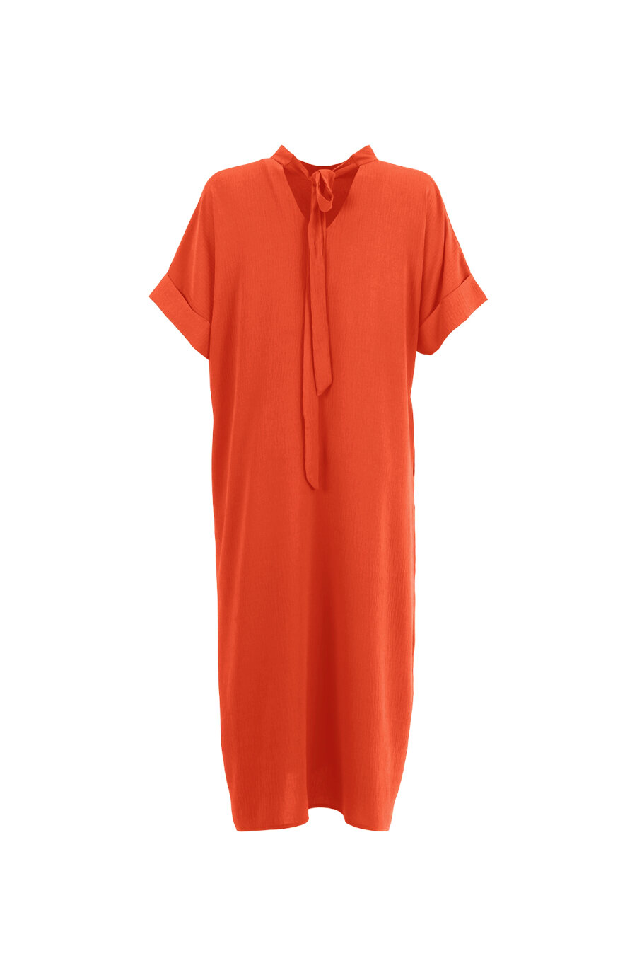 Kate Orange Wide Cut Dress - 2