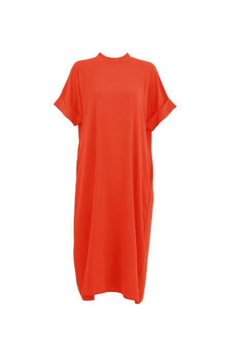 Kate Orange Wide Cut Dress - 1