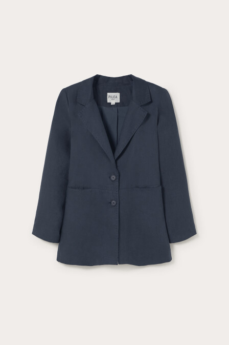 Keten Lacivert Blazer Ceket - 3