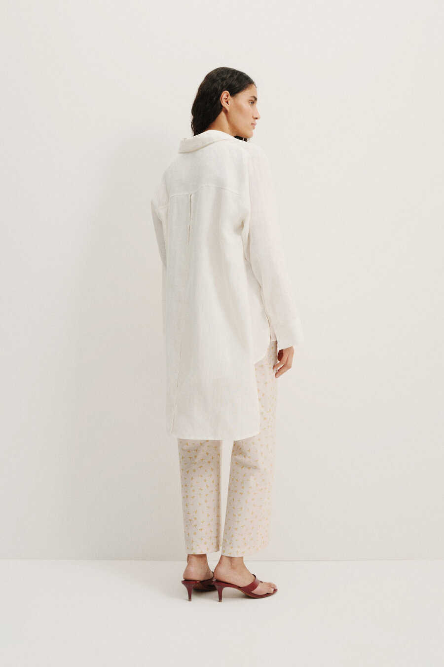 Kirell Tie Detailed Linen Shirt - 3