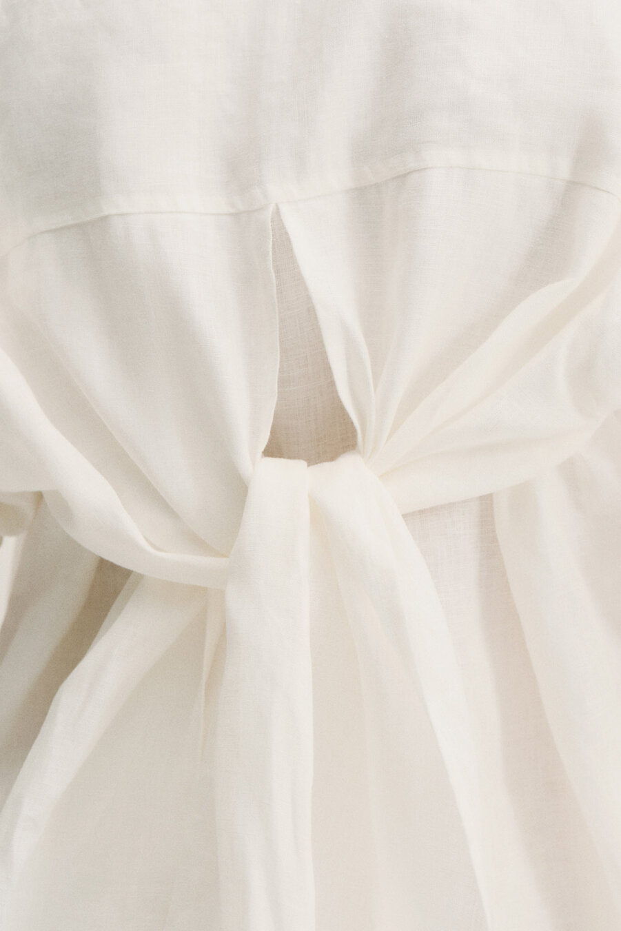 Kirell Tie Detailed Linen Shirt - 7