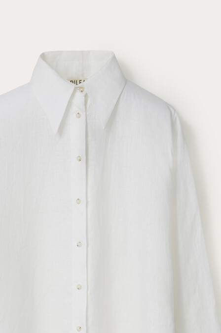 Kirell Tie Detailed Linen Shirt - 6