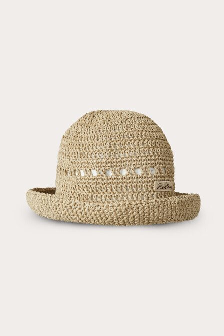 Knitted Straw Hat - 4