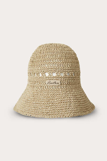 Knitted Straw Hat - PILEA