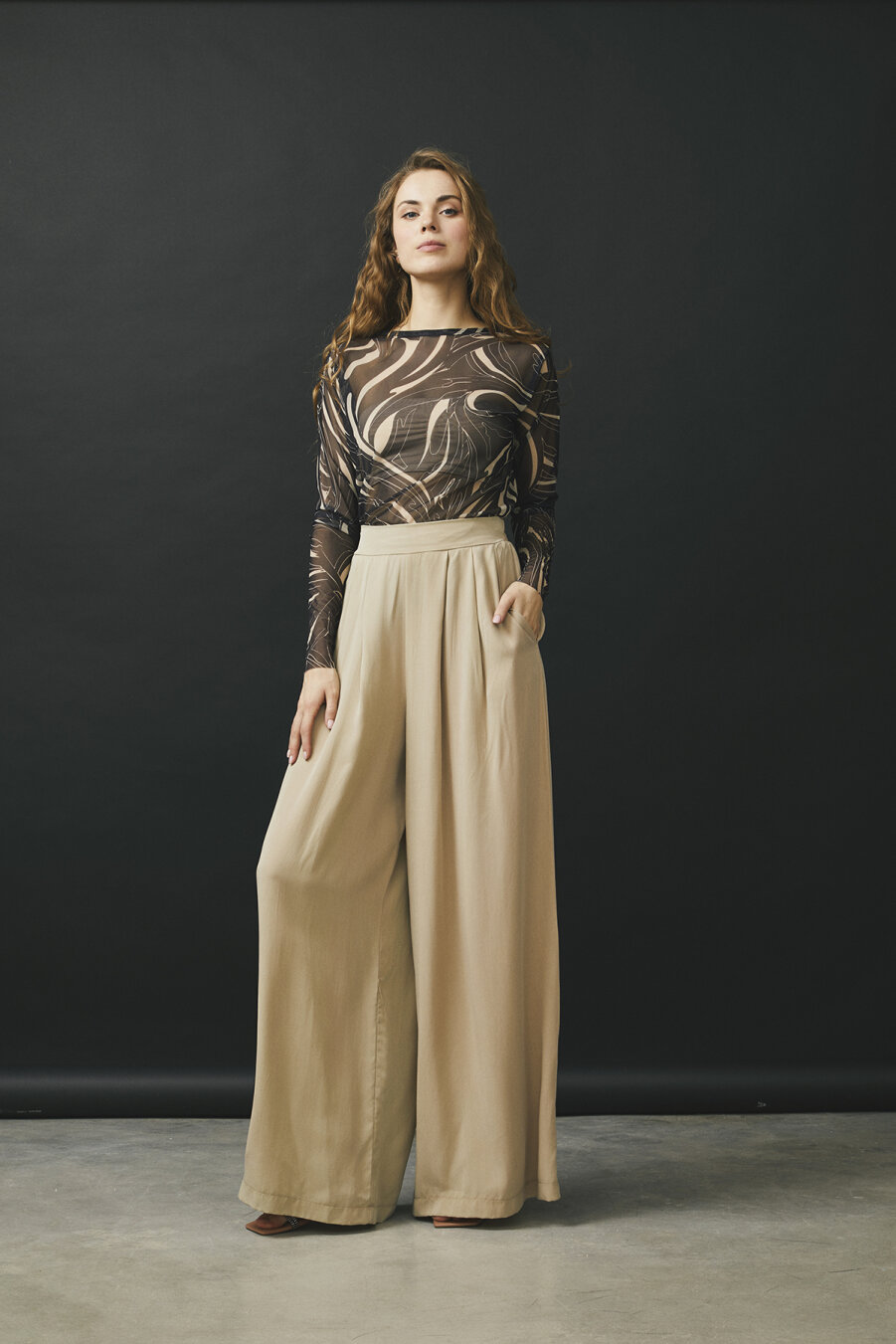 Kylie Beige Trousers - 3