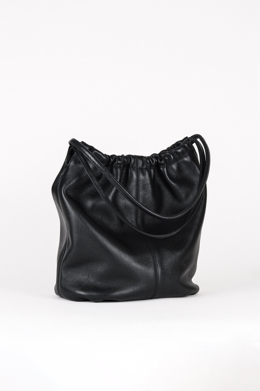 Leather Hola Bag Black - 5
