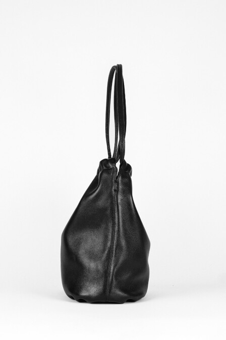 Leather Hola Bag Black - 6