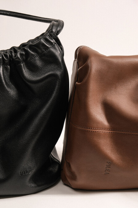 Leather Hola Bag Black - 3