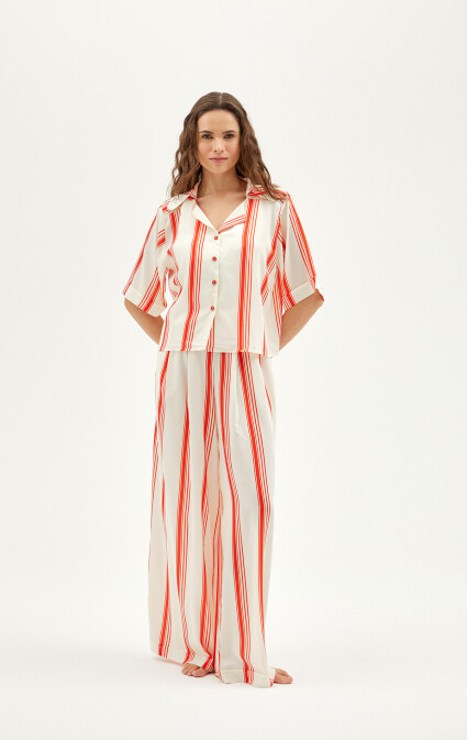 Lenora Striped Pajama Set - 3