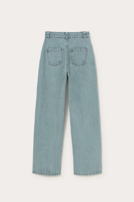 Leysa Blue Denim Pants - 3