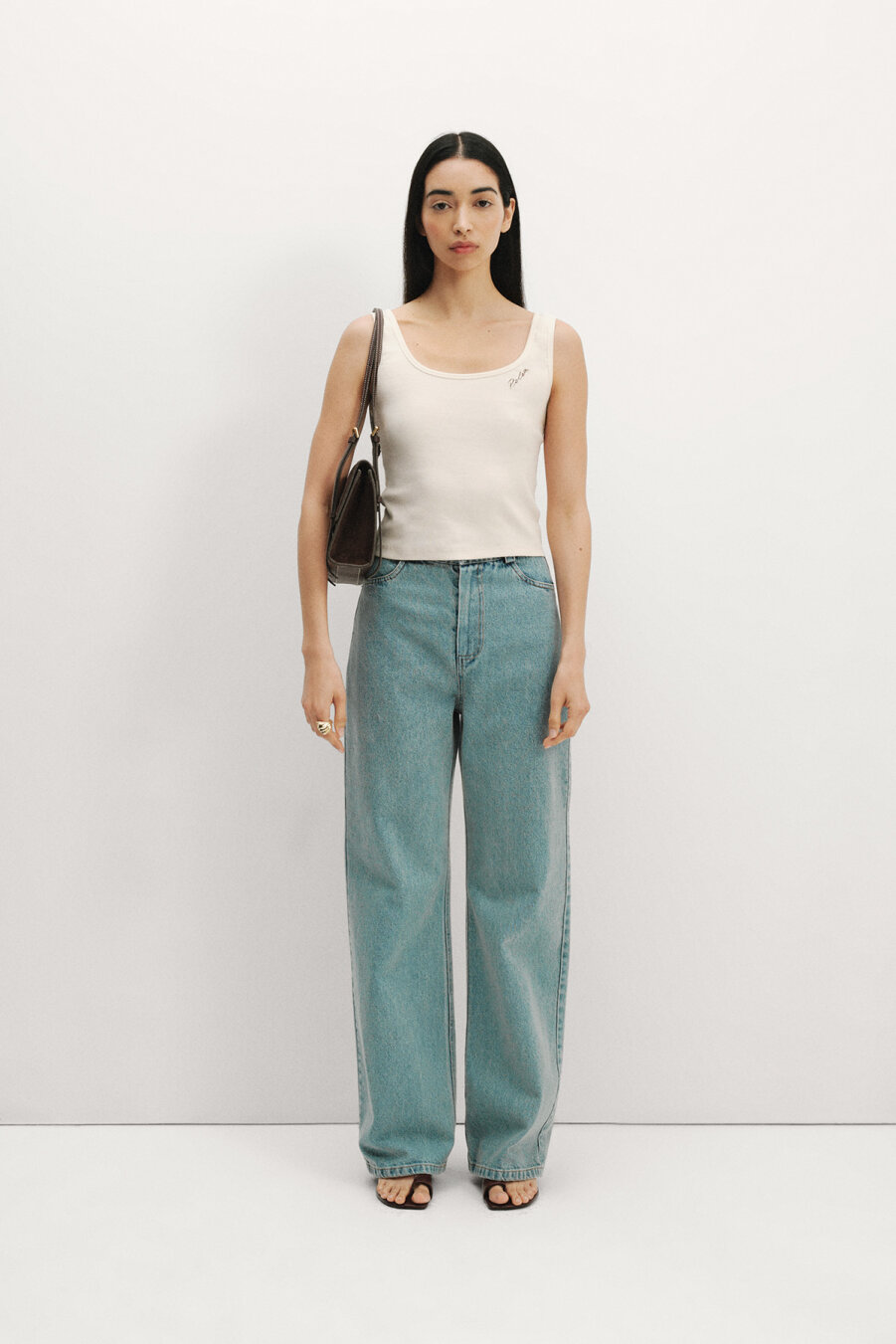 Leysa Blue Denim Pants - 1