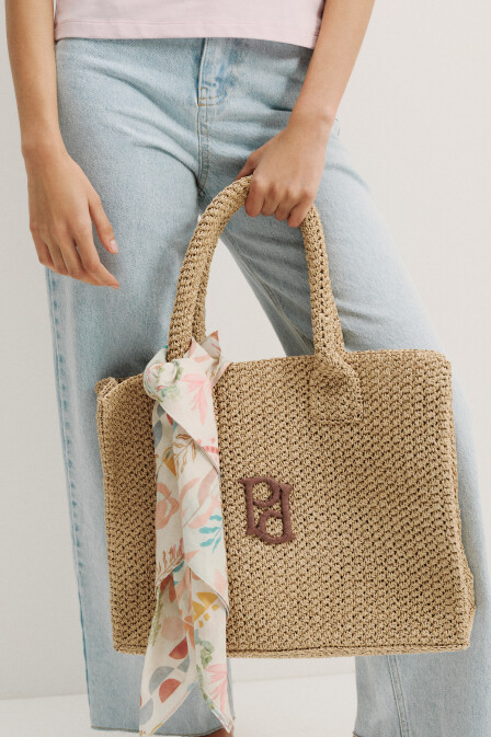 Light Beige Knitted Bag - 2