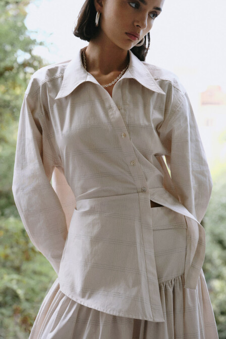 Liv Bel Dikişli Gömlek - PILEA