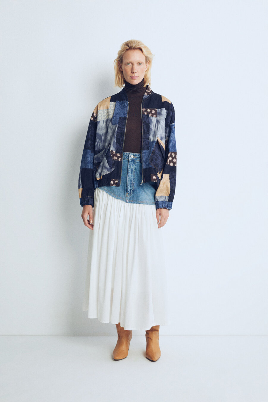 Livia Patterned Bomber Jacket - 3