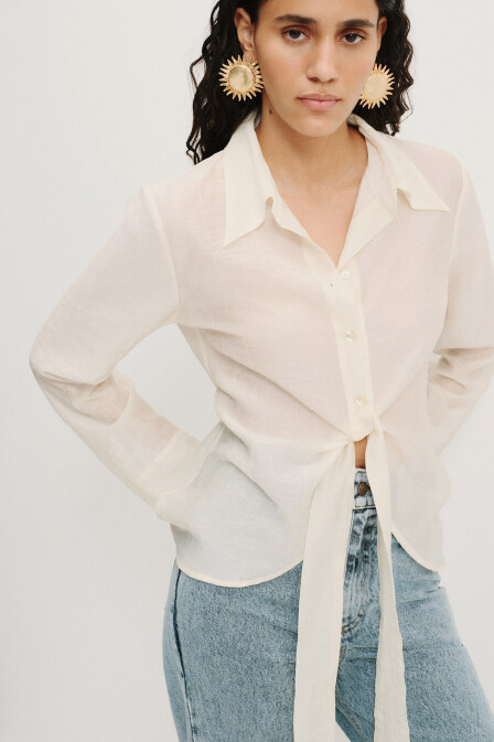 Livia Tie Detail Shirt - 1