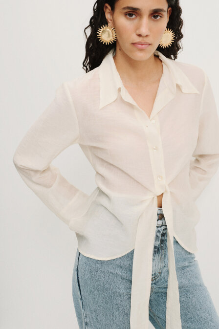 Livia Tie Detail Shirt - 1