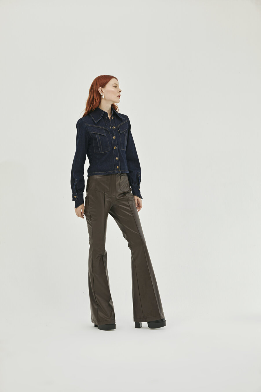 Lydia Leather Trousers - 4