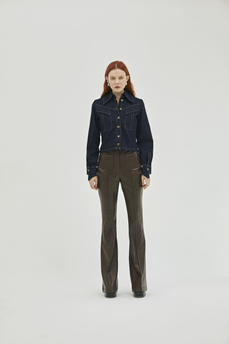 Lydia Leather Trousers - 3