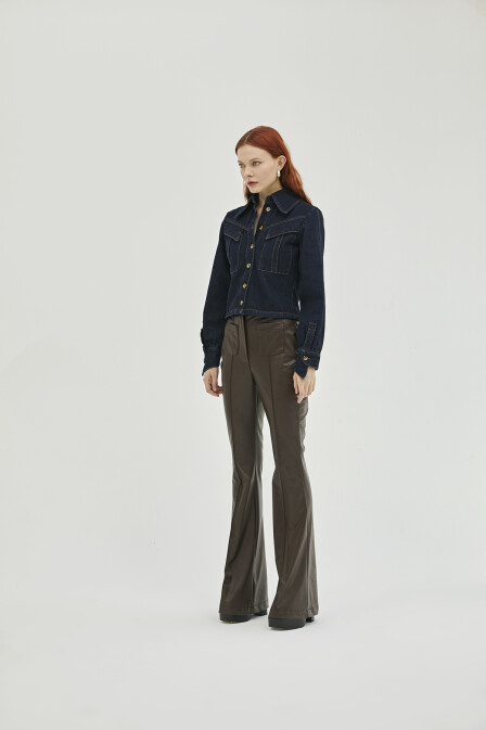 Lydia Leather Trousers - 5