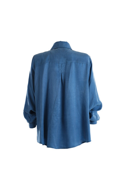 Margot Oversize Blue Shirt - 2