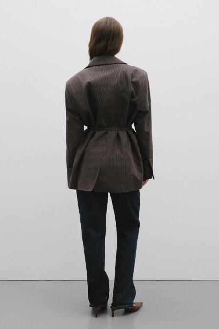 Marla Striped Oversized Jacket - 5