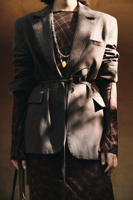 Marla Striped Oversized Jacket - 1