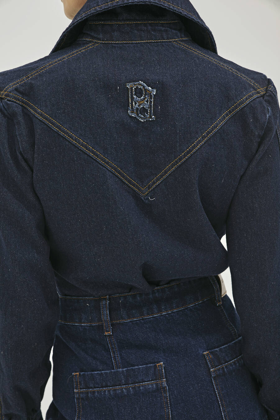 Meghan Sleeve Detailed Fit Denim Shirt - 7