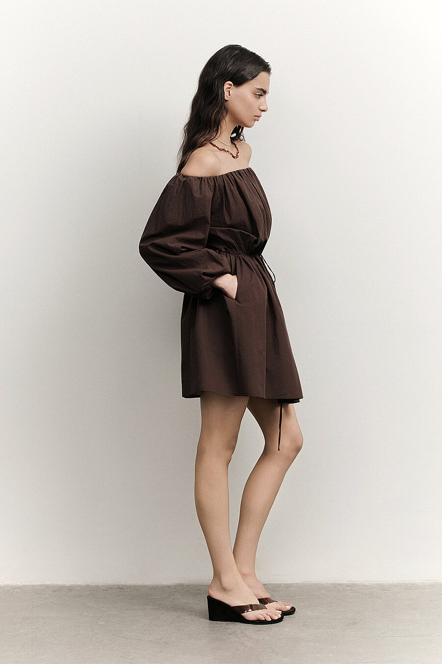 Melania Balloon-Neck Dress - 2