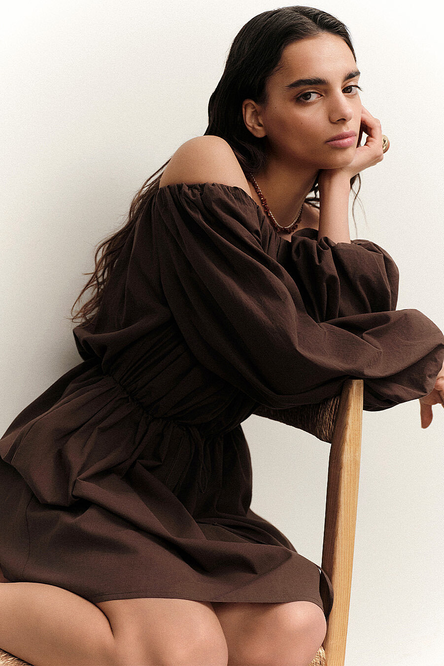 Melania Balon Yakalı Elbise - 3