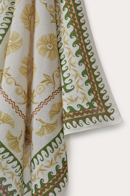 Milena Cotton Printed Scarf - PILEA