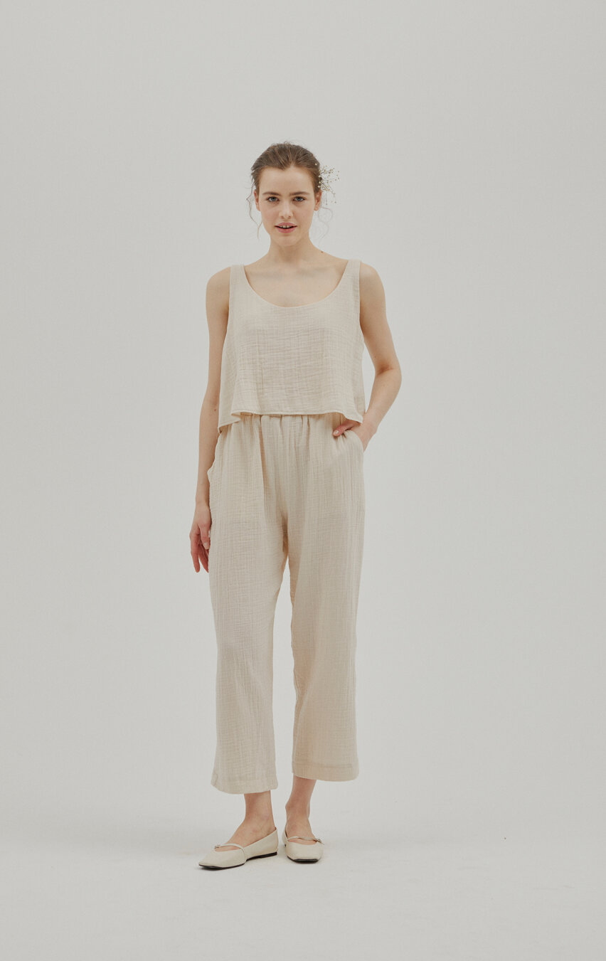 Milena Muslin Trousers Set - 2