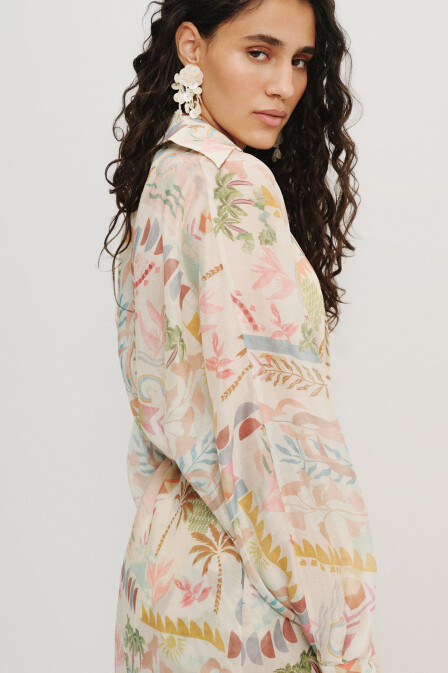 Mira Left Raglan Sleeve Maxi Dress - 7