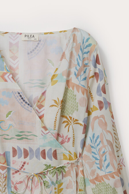 Mira Sol Anvelop Pamuk Bluz - 5