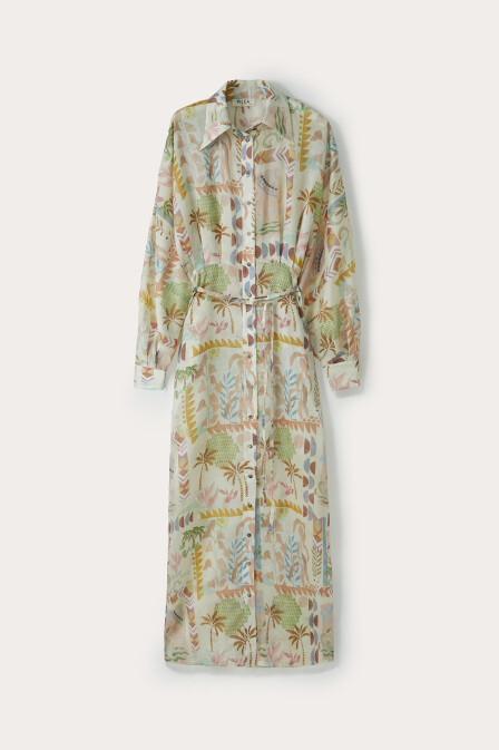 Mira Sol Reglan Kol Maksi Elbise - 4