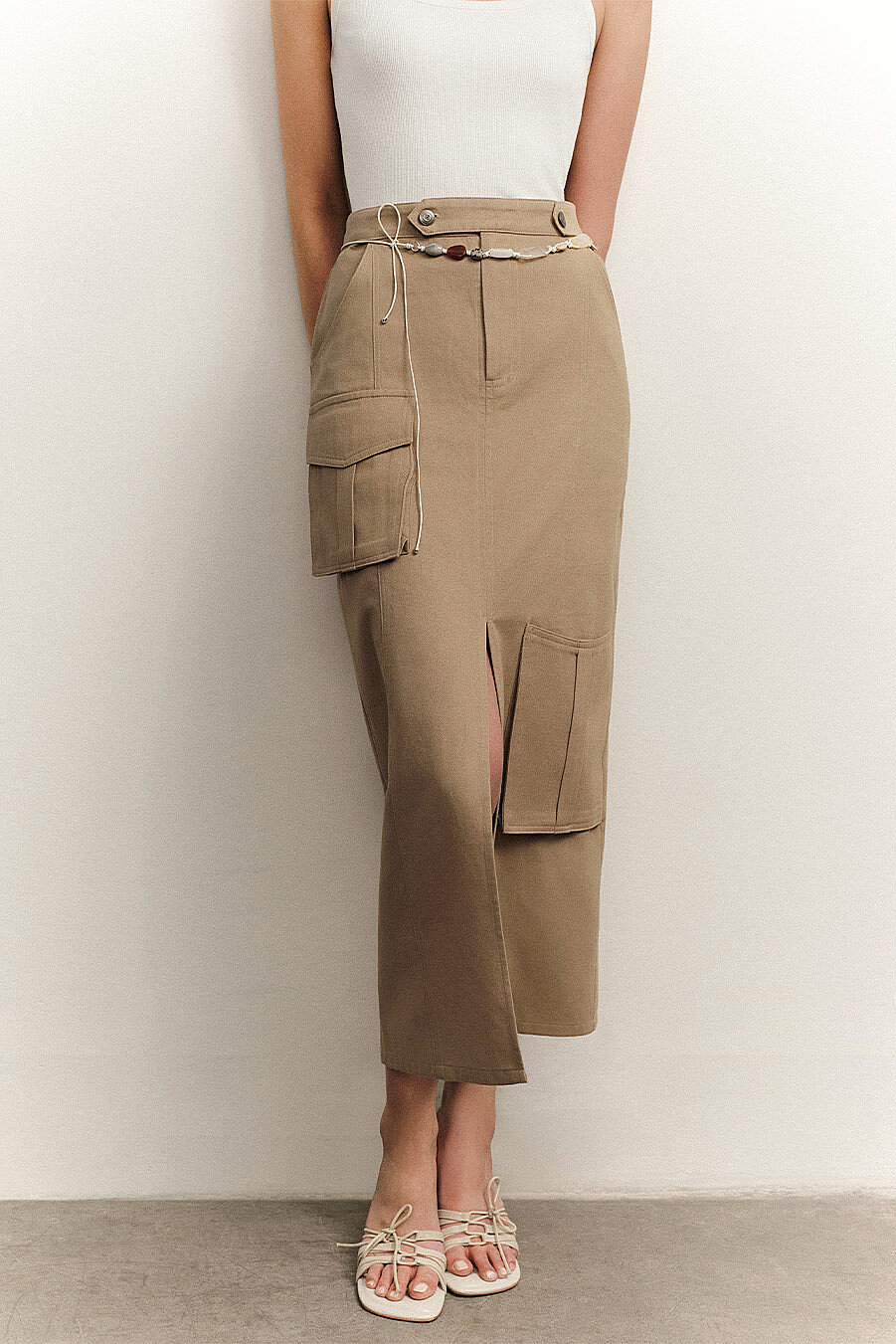 Monia Cargo-Pocket Skirt - 3
